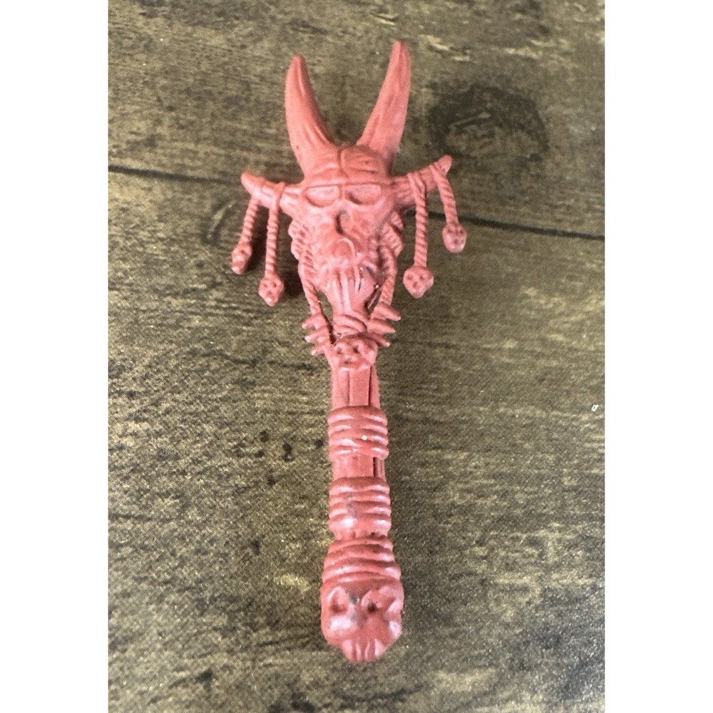 Vtg Playmates Primal Rage Chaos red skull STAFF figure weapon accessory - Picture 3 of 7